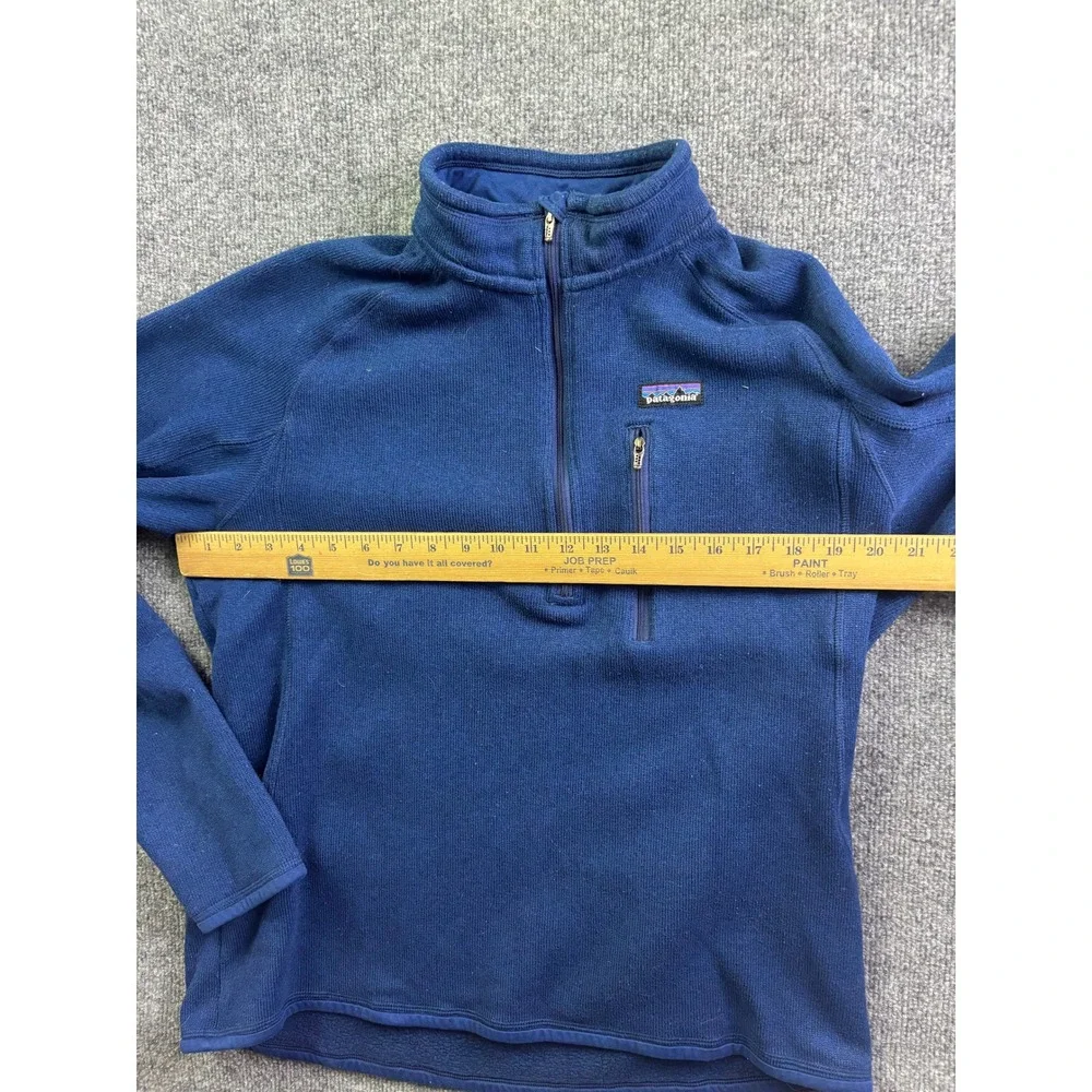 Patagonia‎ Better Sweater 1/4 Zip Fleece Mens Large Blue Pullover Jacket